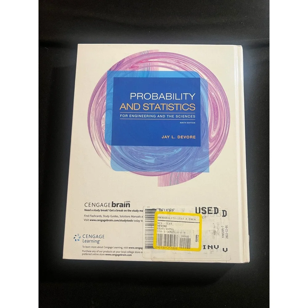 Probability and Statistics for Engineering and the Sciences 9th Ed Jay L Devore